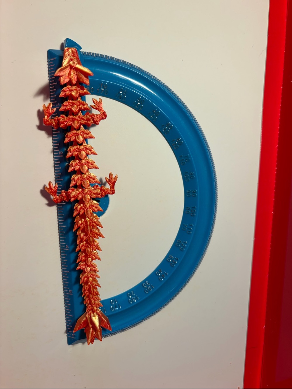 Orange/yellow 3D Printed Dragon and Egg